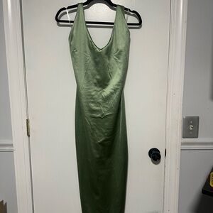 Windsor Green Halter Sheath Dress